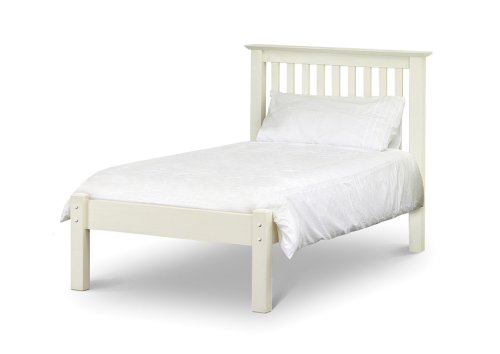 Barcelona Bed Low Foot End Stone white 90cm